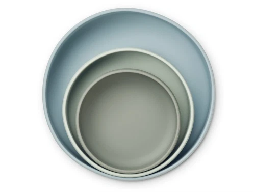 Liewood green multi mix skåle Audrey silikone (3-pack)